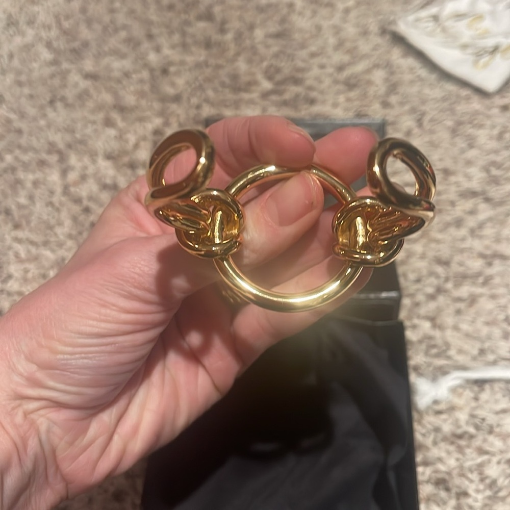 J.Crew knotted gold tone bangle - Picture 4 of 4